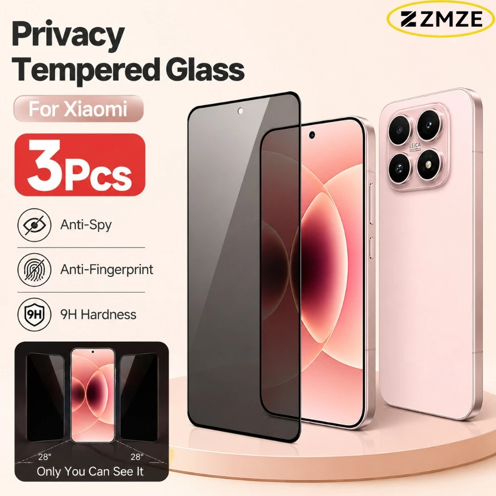 3 Pack Anti Peep Tempered Glass Film For Xiaomi 17 Ultra 17 Pro Max 17 Max 17T 15S 15T 14T 13T Pro 15 14 13 Scratch Resistant 9H
3 Pack Anti Peep Tempered Glass Film For Xiaomi 17 Ultra 17 Pro Max 17 Max 17T 15S 15T 14T 13T Pro 15 14 13 Scratch Resistant 9H