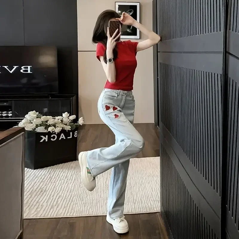 Womens Jeans High Waist Shot Stylish Straight Leg Chic and Elegant Trousers Z Cheap Korean Fashion Spring Denim Pants for Women
Womens Jeans High Waist Shot Stylish Straight Leg Chic and Elegant Trousers Z Cheap Korean Fashion Spring Denim Pants for Women