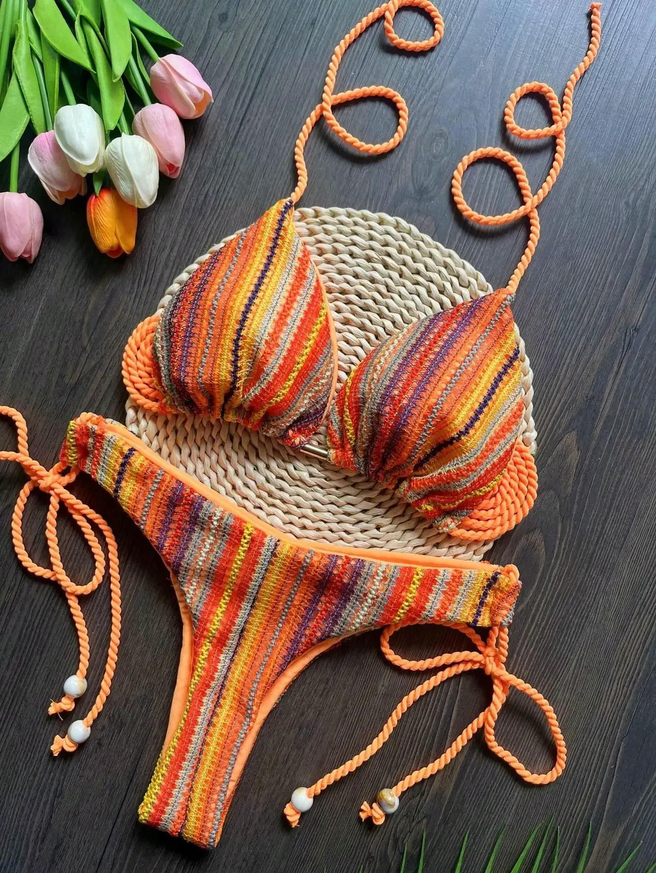 RUOTONGSEPT 2025 Sexy Braided Rope Straps Bikini Set New Swimsuit Women Swimwear Push Up Brazilian Bathing Suit Beach Biquinis
RUOTONGSEPT 2025 Sexy Braided Rope Straps Bikini Set New Swimsuit Women Swimwear Push Up Brazilian Bathing Suit Beach Biquinis