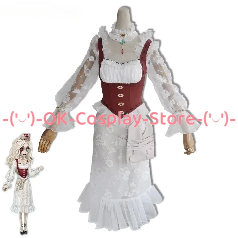 Game Identity V Leyla Cosplay Costume White Valentine's Day Psychologist Aida Mesmer Dress Hallween Uniforms Custom Made
Game Identity V Leyla Cosplay Costume White Valentine's Day Psychologist Aida Mesmer Dress Hallween Uniforms Custom Made