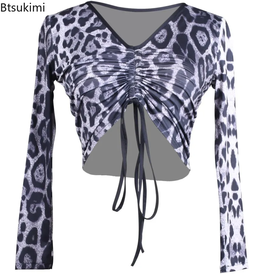 Женский костюм для латинских танцев, сексуальный пуловер с v-образным вырезом и шнуровкой, новый современный топ для бальных танцев, с длинными рукавами, танцевальный костюм с открытым пупком
Женский костюм для латинских танцев, сексуальный пуловер с v-образным вырезом и шнуровкой, новый современный топ для бальных танцев, с длинными рукавами, танцевальный костюм с открытым пупком