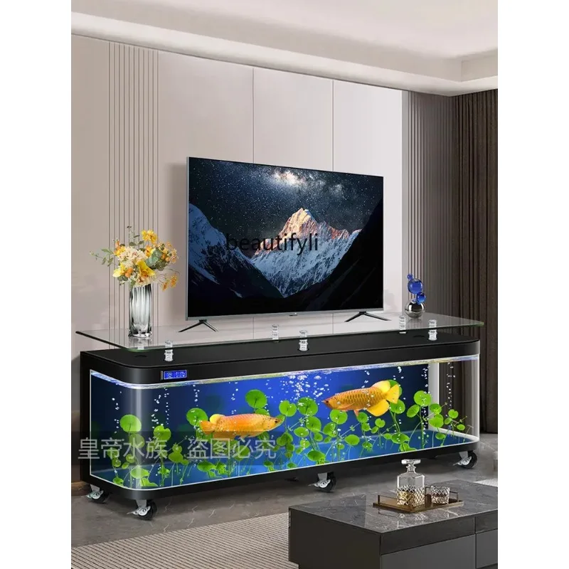 Coffee Table TV Cabinet Fish Tank Hot Bending Integrated Molding Home Living Room New Large Floor against the Wall Aquarium H
Coffee Table TV Cabinet Fish Tank Hot Bending Integrated Molding Home Living Room New Large Floor against the Wall Aquarium H