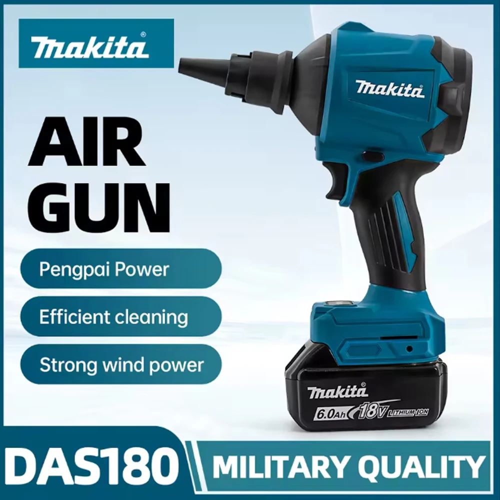 Makita DAS180 18V Rechargeable Air Dust Gun Cleaning Blowing Dust Wireless Lithium Battery Inflator
Makita DAS180 18V Rechargeable Air Dust Gun Cleaning Blowing Dust Wireless Lithium Battery Inflator