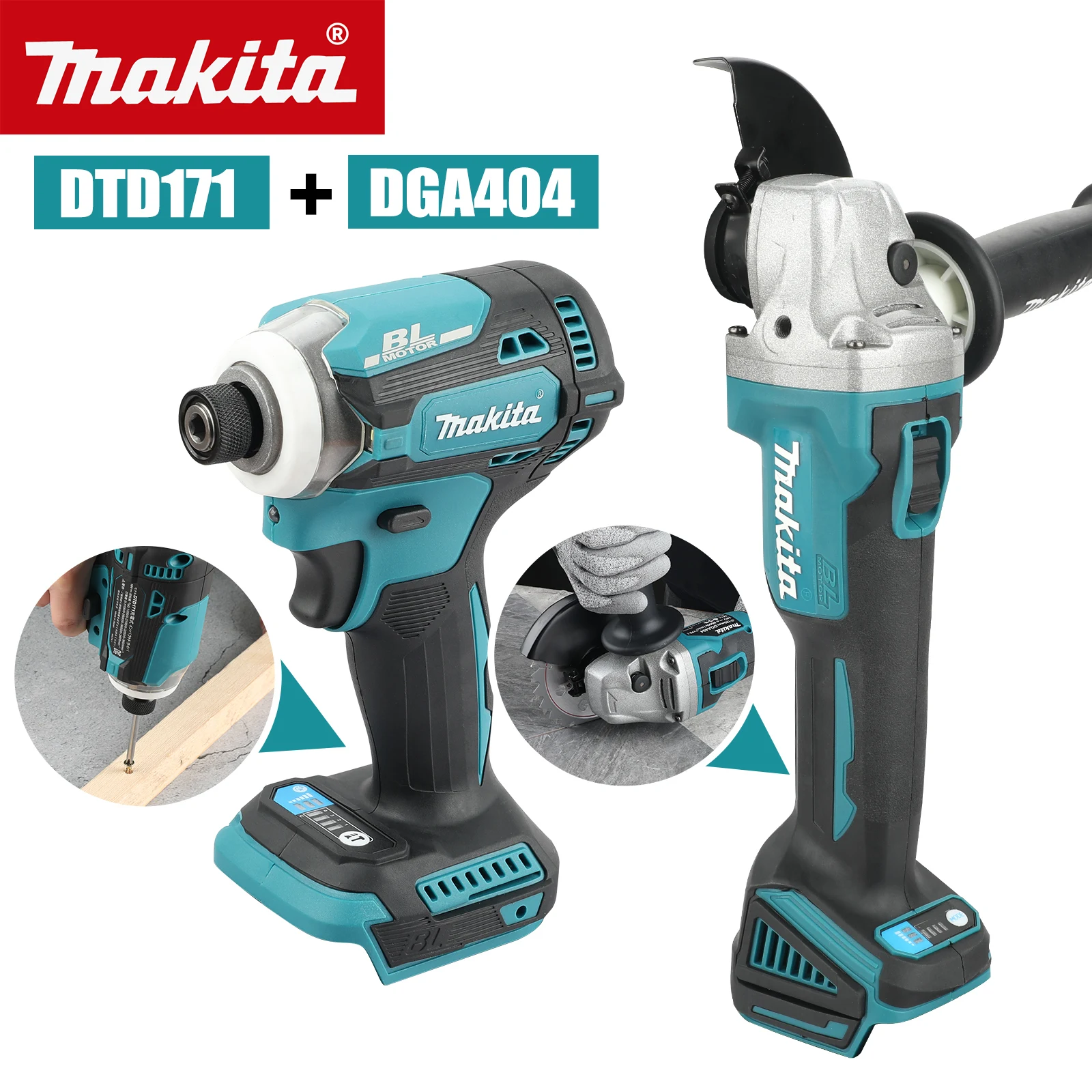 Makita DGA404 DTD171 Электрическая угловая шлифовальная машина, режущий станок, комбинация инструментов, ударная дрель, электрическая отвертка
Makita DGA404 DTD171 Электрическая угловая шлифовальная машина, режущий станок, комбинация инструментов, ударная дрель, электрическая отвертка