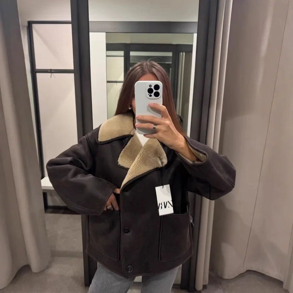 Autumn/Winter New Product Fashion Casual Women's Wear Double sided Collar Long sleeved Jacket Coat
Autumn/Winter New Product Fashion Casual Women's Wear Double sided Collar Long sleeved Jacket Coat