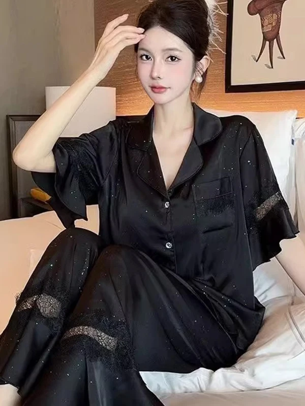 Комплект спортивного белья больших размеров, повседневные кружевные длинные брюки ort Sve, комплект из двух предметов для женщин, домашняя одежда, удобный полиэстер
Комплект спортивного белья больших размеров, повседневные кружевные длинные брюки ort Sve, комплект из двух предметов для женщин, домашняя одежда, удобный полиэстер