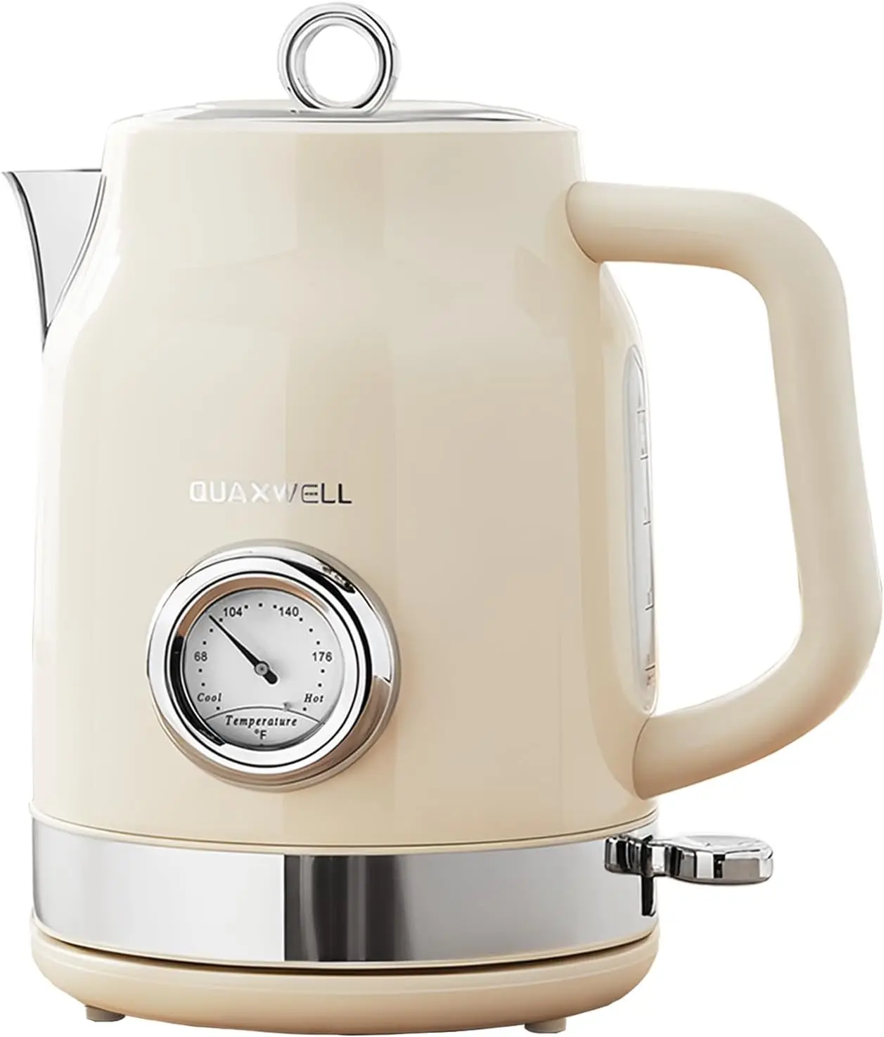 Retro Electric Kettle 1.7L with Temperature Gauge, 1500W Fast Boiling, Auto Shut-Off & Dry Protection, Beige
Retro Electric Kettle 1.7L with Temperature Gauge, 1500W Fast Boiling, Auto Shut-Off & Dry Protection, Beige