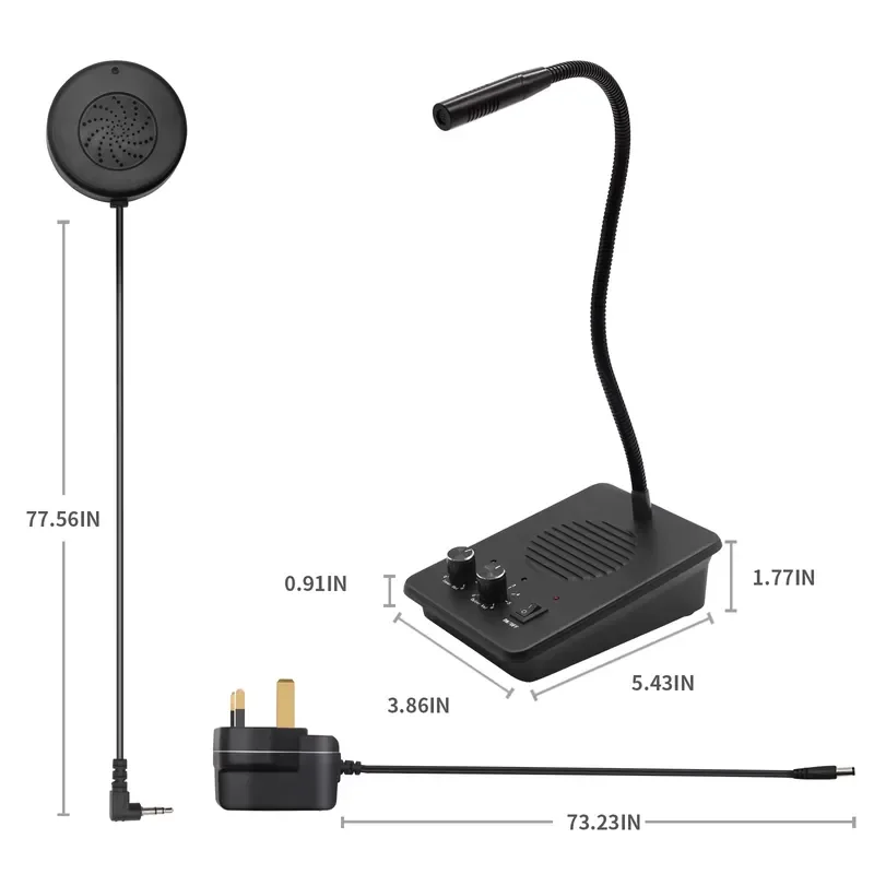 2026 WI07 Window Speaker System Dual Way Space Aluminum Shell DC9V 0-1km Range
2026 WI07 Window Speaker System Dual Way Space Aluminum Shell DC9V 0-1km Range