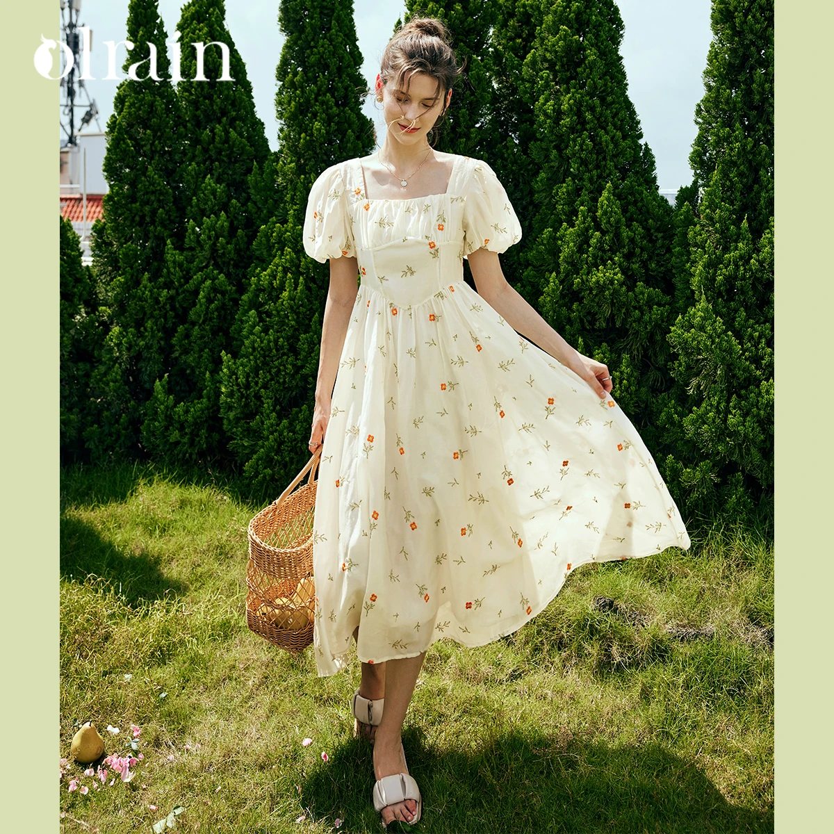OLrain Lyocell Square Collar Womens Dresses 2025 Spring Summer Prairie Chic Style Floral Puff Sleeve Folds Midi Dress O23XL82320
OLrain Lyocell Square Collar Womens Dresses 2025 Spring Summer Prairie Chic Style Floral Puff Sleeve Folds Midi Dress O23XL82320