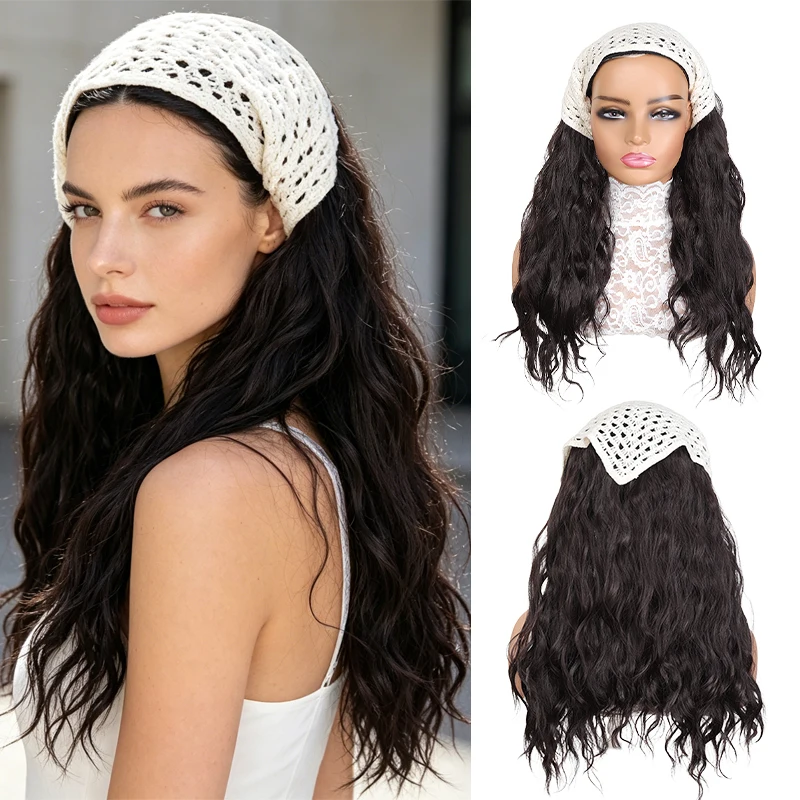 Synthetic Fiber Water Wave Half Wig Turbant Style Loose Wave Hairpiece with Built-in Comb for Daily Party Use
Synthetic Fiber Water Wave Half Wig Turbant Style Loose Wave Hairpiece with Built-in Comb for Daily Party Use