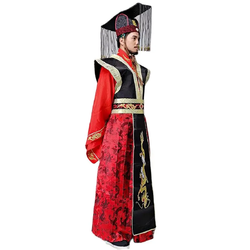 Male Hanfu Costume The Qin Dynasty Emperor Outfit for TV Play The Imperial Red Gorgeous Gown
Male Hanfu Costume The Qin Dynasty Emperor Outfit for TV Play The Imperial Red Gorgeous Gown