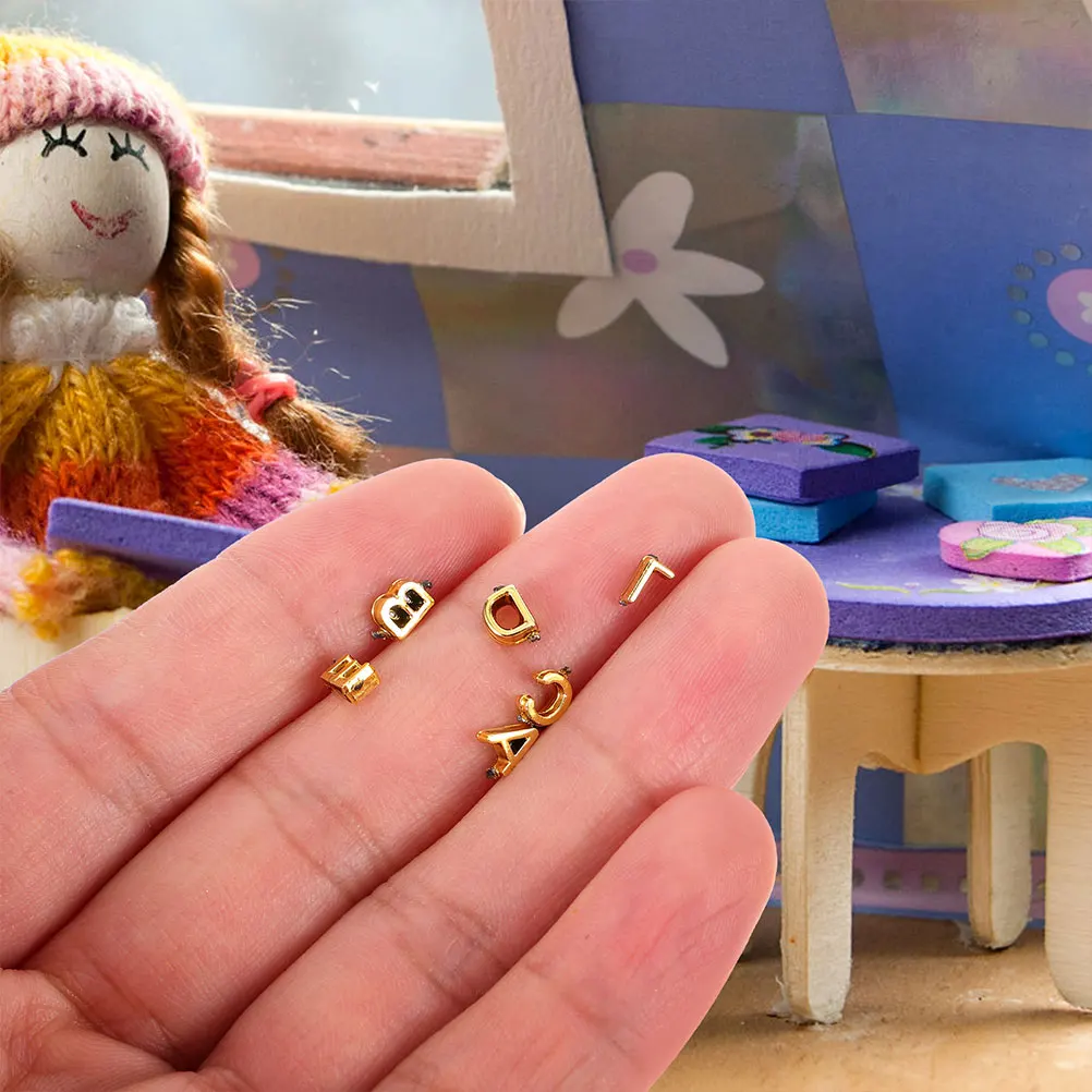 2 Pcs House Numbers Door for Front Small Decorative Dollhouse Miniatures Golden Letters
2 Pcs House Numbers Door for Front Small Decorative Dollhouse Miniatures Golden Letters