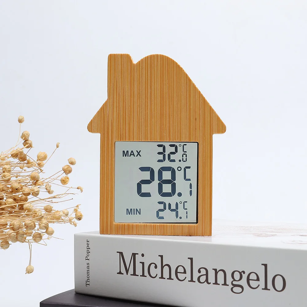 Simple Indoor Bamboo Thermometer with Suction Cup, New - style Electronic Clock for Indoor Weather Forecast
Simple Indoor Bamboo Thermometer with Suction Cup, New - style Electronic Clock for Indoor Weather Forecast