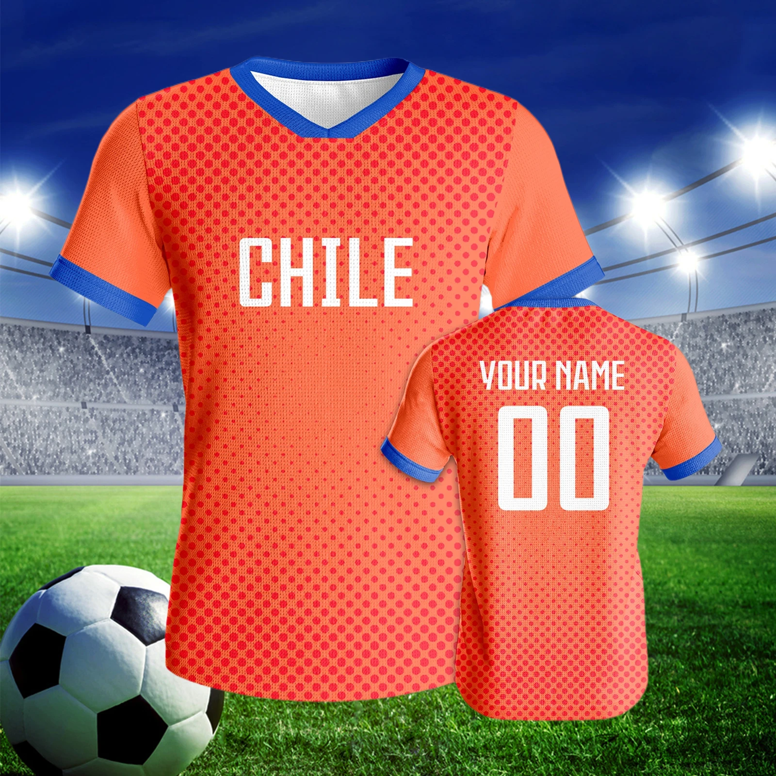 Custom Chile Soccer Jersey Personalized Football Shirt with Printed Name Number Sports Uniform for Fans Men Women Youth
Custom Chile Soccer Jersey Personalized Football Shirt with Printed Name Number Sports Uniform for Fans Men Women Youth