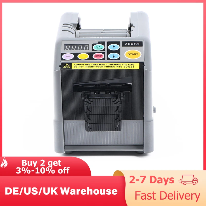 ZCUT-9 60mm Width Automatic Tape Dispenser Efficient Microcomputer Intelligent large Auto Tape Cutter Tape Cutt Machine
ZCUT-9 60mm Width Automatic Tape Dispenser Efficient Microcomputer Intelligent large Auto Tape Cutter Tape Cutt Machine