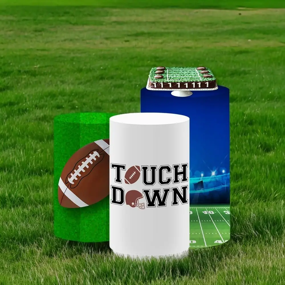 Football-Themed Spandex Cylinder Cover Set for Dessert Table – Touchdown, Football Field,Design – Ideal for Sport Party Decor
Football-Themed Spandex Cylinder Cover Set for Dessert Table – Touchdown, Football Field,Design – Ideal for Sport Party Decor
