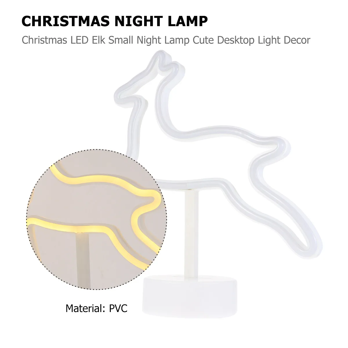 1Pcs Christmas LED Elk Night Lamp Warm White Desktop Light Home Decor Festive Party Carnival Decoration Small Table Lamp
1Pcs Christmas LED Elk Night Lamp Warm White Desktop Light Home Decor Festive Party Carnival Decoration Small Table Lamp