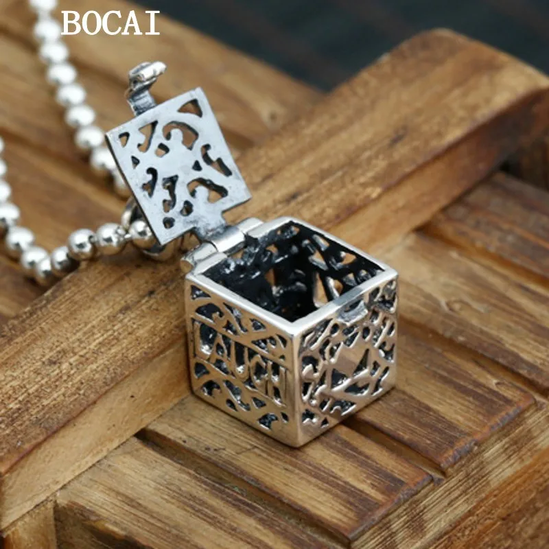 BOCAI S925 Sterling Silver Pendant for Men Women Antique Silver Finish Minimalist Hollow Out Gawu Box Fashion Gifts Fine Jewelry
BOCAI S925 Sterling Silver Pendant for Men Women Antique Silver Finish Minimalist Hollow Out Gawu Box Fashion Gifts Fine Jewelry