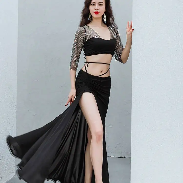 Новая одежда Allure Dance, костюм для практики танца живота, женское звездное небо, горячее сверление, сетка, практика сращивания
Новая одежда Allure Dance, костюм для практики танца живота, женское звездное небо, горячее сверление, сетка, практика сращивания
