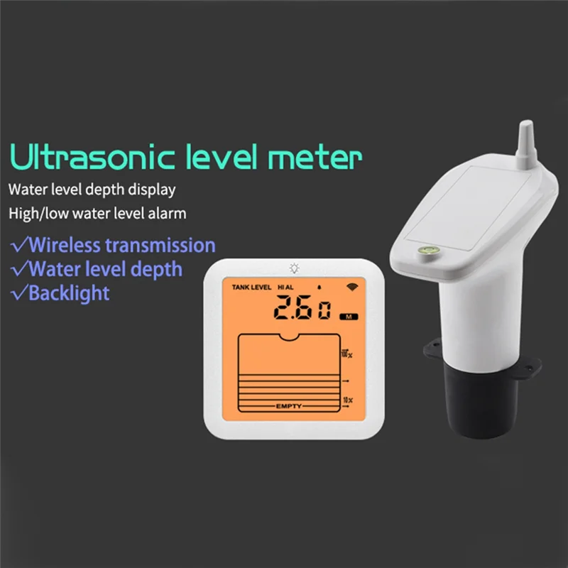 ABUF-Ultrasonic Water Tank Level And Liquid Depth Meter With Integrated Temperature Sensor, Time Display, Alarm Output
ABUF-Ultrasonic Water Tank Level And Liquid Depth Meter With Integrated Temperature Sensor, Time Display, Alarm Output