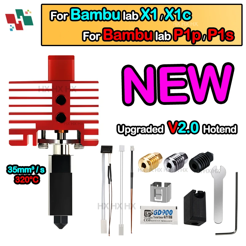 TZ 2.0 Version Bi Metal Fit Bambu Lab Hotend Upgrade Thermistor Brass Copper Hardened nozzles Bamboo X1 X1C X1E P1P P1S hotend
TZ 2.0 Version Bi Metal Fit Bambu Lab Hotend Upgrade Thermistor Brass Copper Hardened nozzles Bamboo X1 X1C X1E P1P P1S hotend
