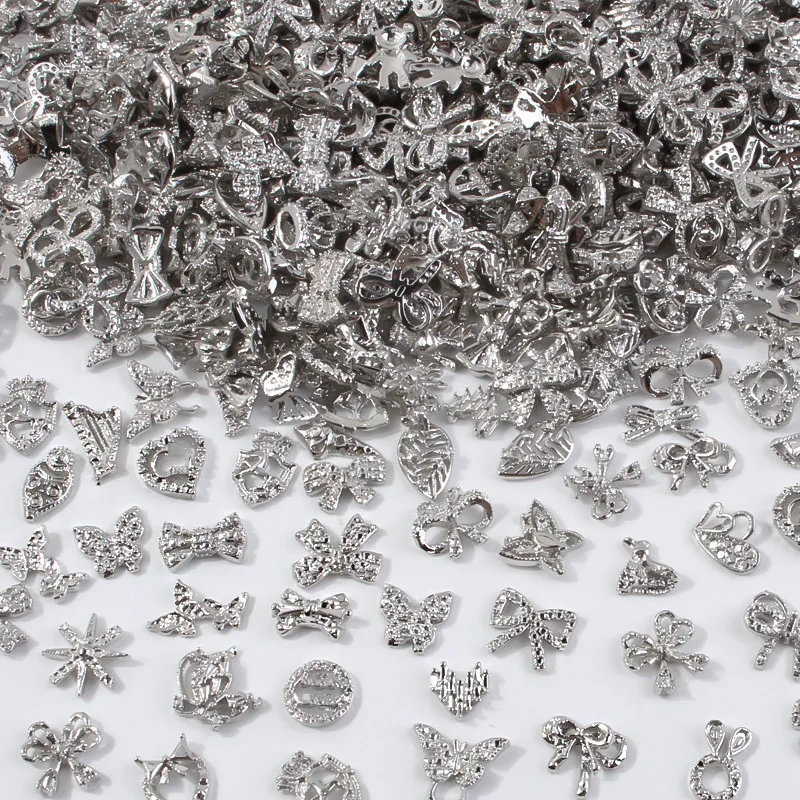 20PCS 3D Antique Silver Metal Butterfly Nail Art Bow Charms Accessories Parts For Manicure Decor Retro Nails Decoration Supplies
20PCS 3D Antique Silver Metal Butterfly Nail Art Bow Charms Accessories Parts For Manicure Decor Retro Nails Decoration Supplies