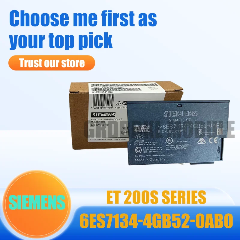 New Original SIEMENS 6ES7134-4GB52-0AB0 6ES7 134-4GB52-0AB0 ET200S 2AI Input Module
New Original SIEMENS 6ES7134-4GB52-0AB0 6ES7 134-4GB52-0AB0 ET200S 2AI Input Module