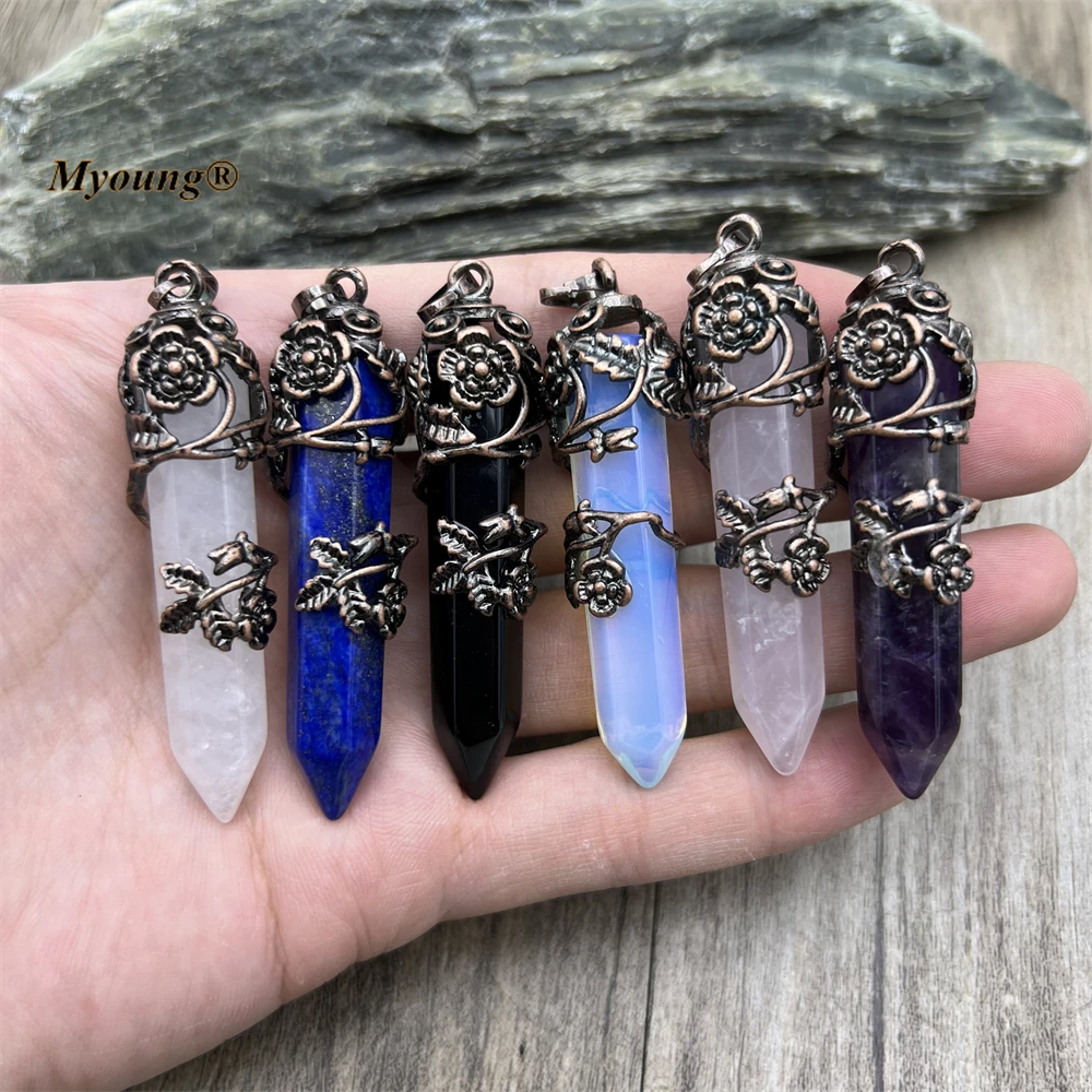 Шестигранная колонна, натуральный камень, авантюрин, лазурит, розовый кварц, Хрустальная подвеска в форме цветка для изготовления ювелирных изделий, ожерелье «сделай сам» MY230474
Шестигранная колонна, натуральный камень, авантюрин, лазурит, розовый кварц, Хрустальная подвеска в форме цветка для изготовления ювелирных изделий, ожерелье «сделай сам» MY230474