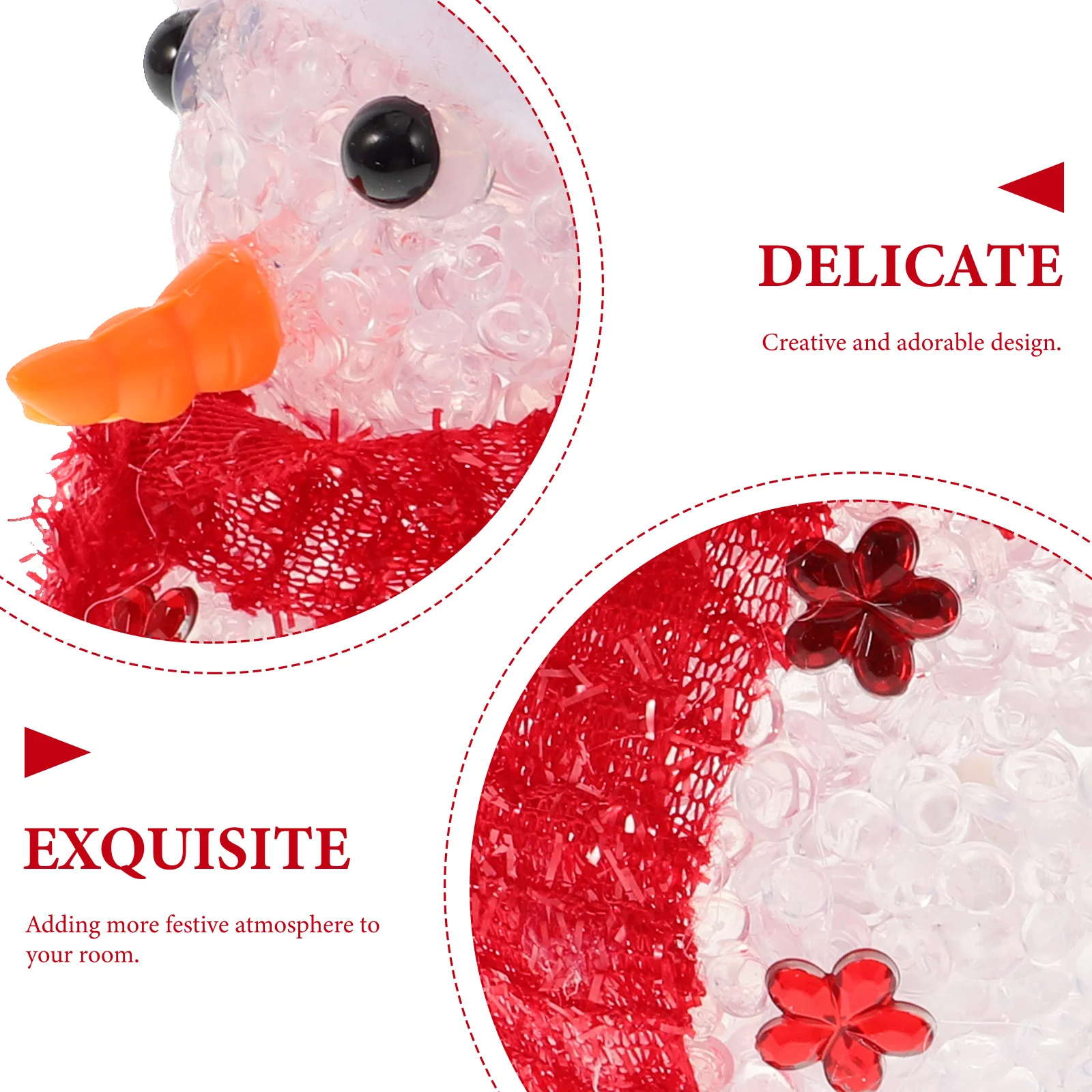 3 pcs Flashing Snowman Decor Christmas Luminous Ornament For Xmas Table Night Light Adornment Eva Eco-Friendly
3 pcs Flashing Snowman Decor Christmas Luminous Ornament For Xmas Table Night Light Adornment Eva Eco-Friendly