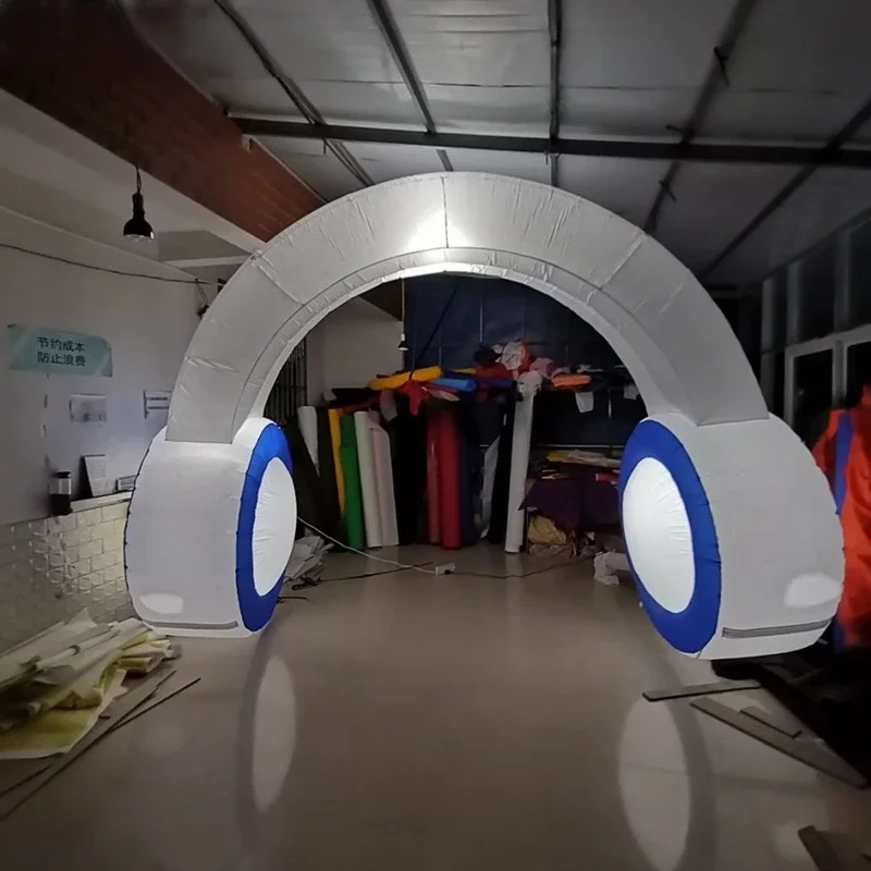 Custom inflatable personalized 3x3 meter inflatable headphone headphone model for promotions and music events
Custom inflatable personalized 3x3 meter inflatable headphone headphone model for promotions and music events