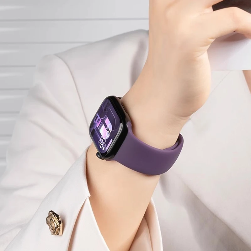 Силиконовый ремешок для Apple Watch Band 46 мм 44 мм 45 мм 40 мм 41 мм 38/42 мм 46 мм браслет correa iwatch series 10 9 8 7 6 5 4 SE
Силиконовый ремешок для Apple Watch Band 46 мм 44 мм 45 мм 40 мм 41 мм 38/42 мм 46 мм браслет correa iwatch series 10 9 8 7 6 5 4 SE