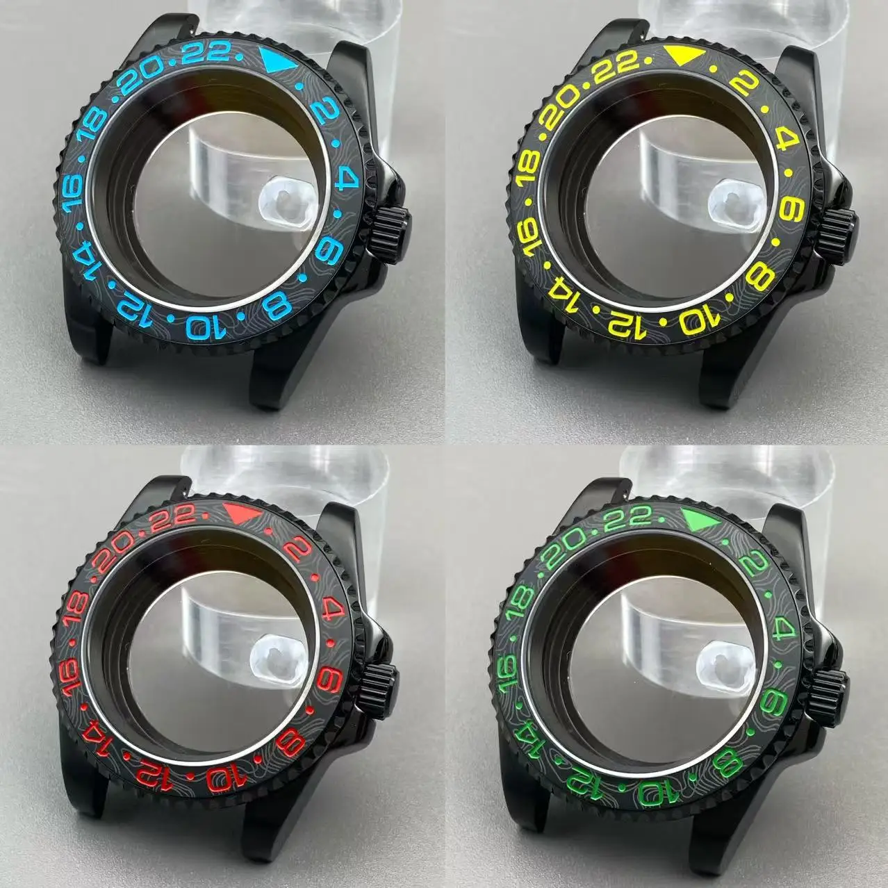 High Quality NH35 40mm Black Case GMT/SUB Stainless Steel Sapphire Glass case Fit NH35/36 Movement 28.5mm date dial Accessories
High Quality NH35 40mm Black Case GMT/SUB Stainless Steel Sapphire Glass case Fit NH35/36 Movement 28.5mm date dial Accessories
