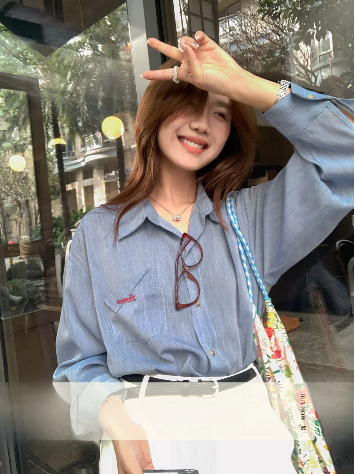 Sisilyon Korean Style Embroidered Shirt Women's Spring Summer Elegant Transparent Shirt Smooth Touch High Intelligence Feeling
Sisilyon Korean Style Embroidered Shirt Women's Spring Summer Elegant Transparent Shirt Smooth Touch High Intelligence Feeling