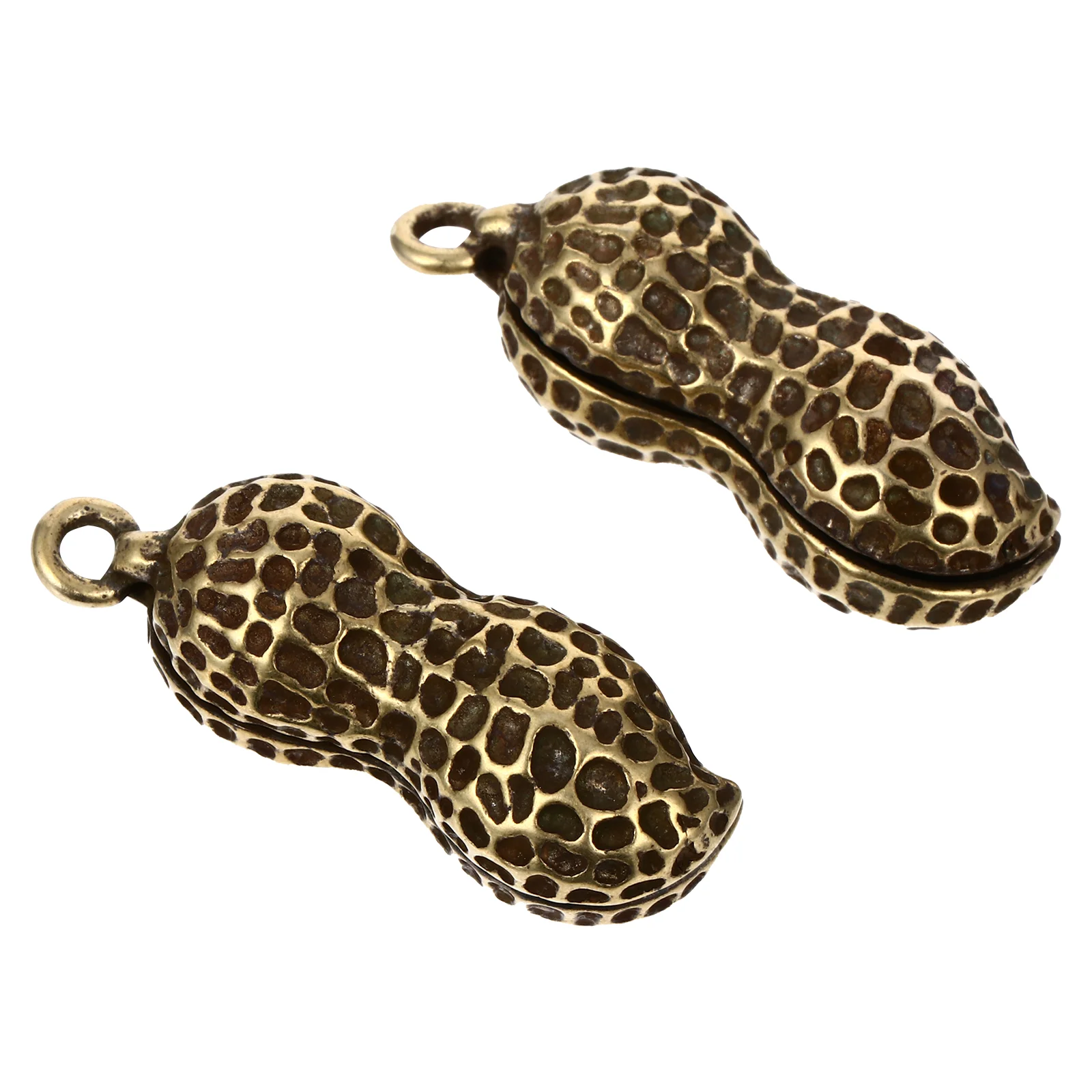 2PCS Peanut Keychain Brass Retro 46mm 16mm Wide Car Keychains Creative Key Pendant Decorative Metal Hanging
2PCS Peanut Keychain Brass Retro 46mm 16mm Wide Car Keychains Creative Key Pendant Decorative Metal Hanging