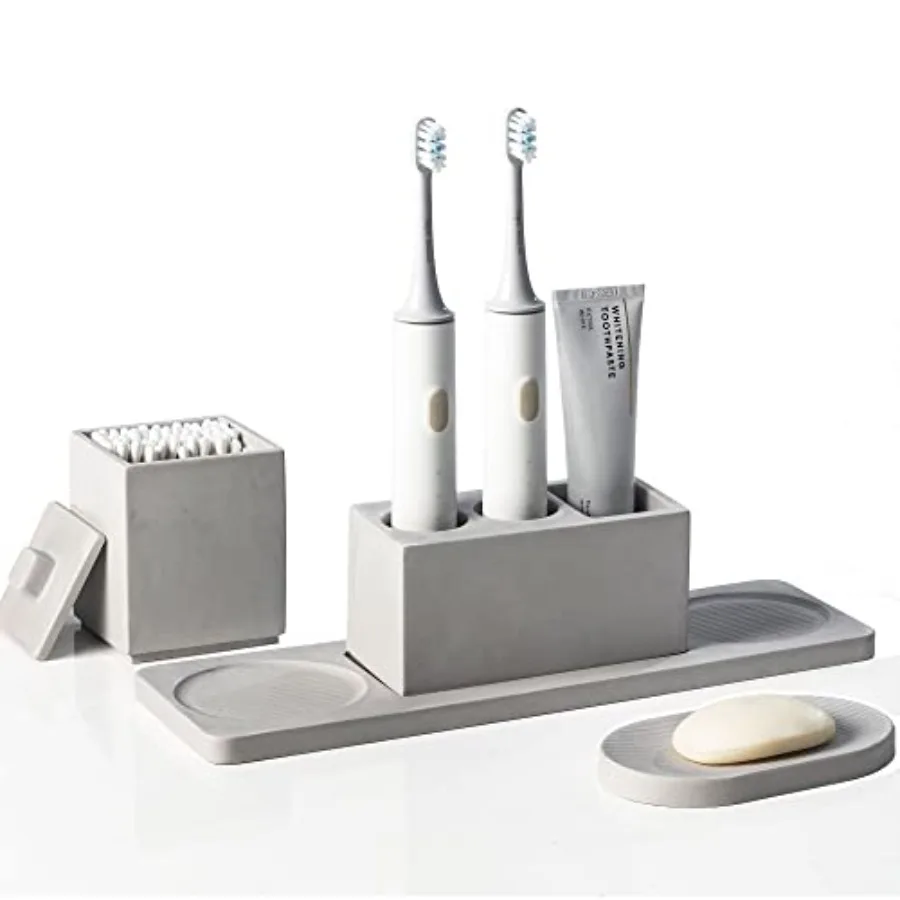 Bathroom Accessory Set Diatomite Bathroom Accessories Countertop Complete with Electric Toothbrush Holders Soap Dish Set
Bathroom Accessory Set Diatomite Bathroom Accessories Countertop Complete with Electric Toothbrush Holders Soap Dish Set