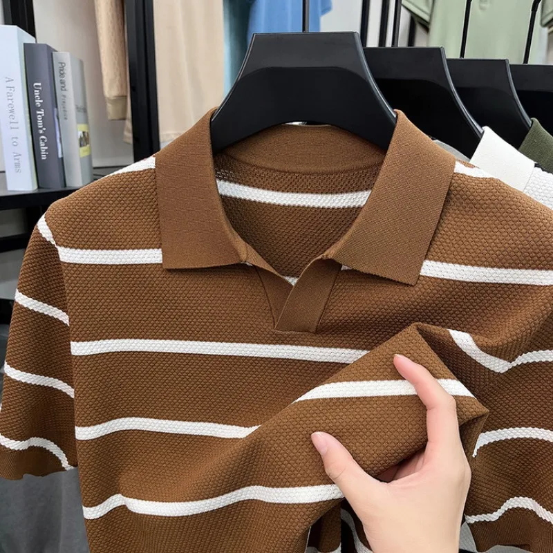 Men Polo Shirts T Shirt Casual Short Sleeve Classic Cotton Knit Golf Tee Top For Summer Business Daily Wear
Men Polo Shirts T Shirt Casual Short Sleeve Classic Cotton Knit Golf Tee Top For Summer Business Daily Wear