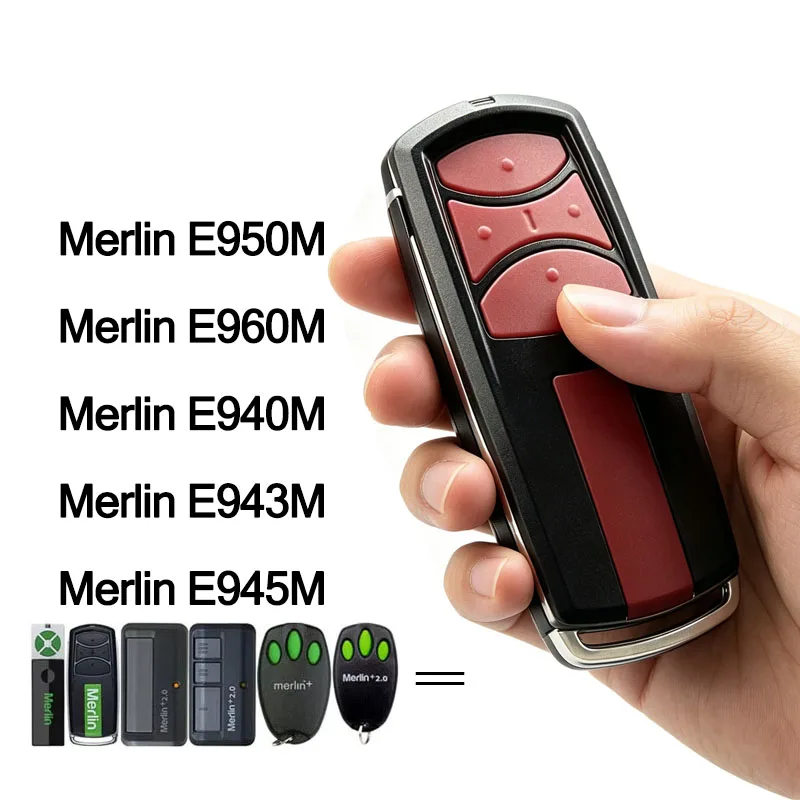 Compatible With Merlin 2.0 E950M E960M E945M E943M E940M Garage Door Opener Remote Control 433.30 434.54 433.92MHz
Compatible With Merlin 2.0 E950M E960M E945M E943M E940M Garage Door Opener Remote Control 433.30 434.54 433.92MHz