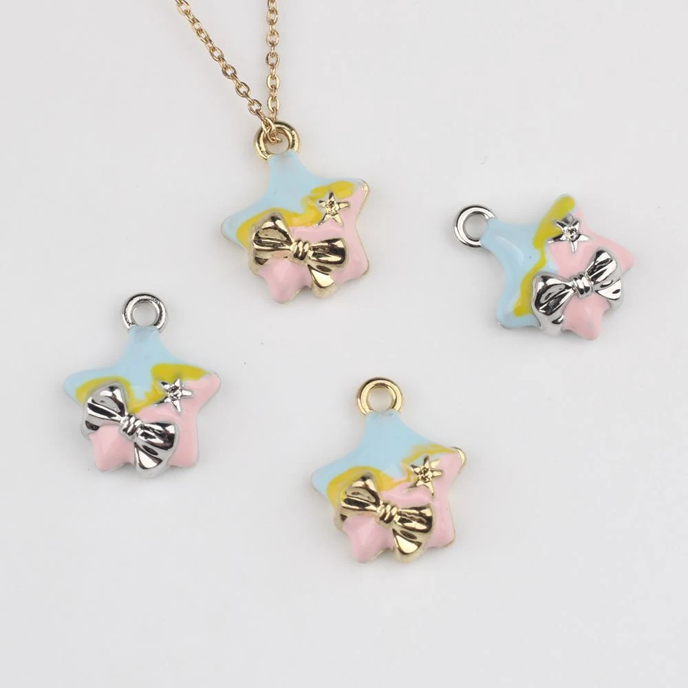 6pcs Cute Stars Bowknot Charms Pendant DIY Handmade Jewelry Making Accessories Earrings Necklace Bracelet Craft Fashion Gifts
6pcs Cute Stars Bowknot Charms Pendant DIY Handmade Jewelry Making Accessories Earrings Necklace Bracelet Craft Fashion Gifts