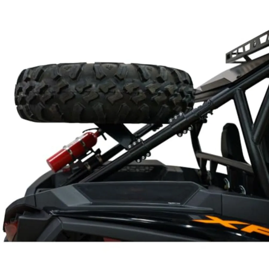 Heavy-Duty Spare Tire Carrier Adjustable Roof Height Profile or Below for Wheel Offset Compatible with Polaris RZR XP 1000 2024
Heavy-Duty Spare Tire Carrier Adjustable Roof Height Profile or Below for Wheel Offset Compatible with Polaris RZR XP 1000 2024