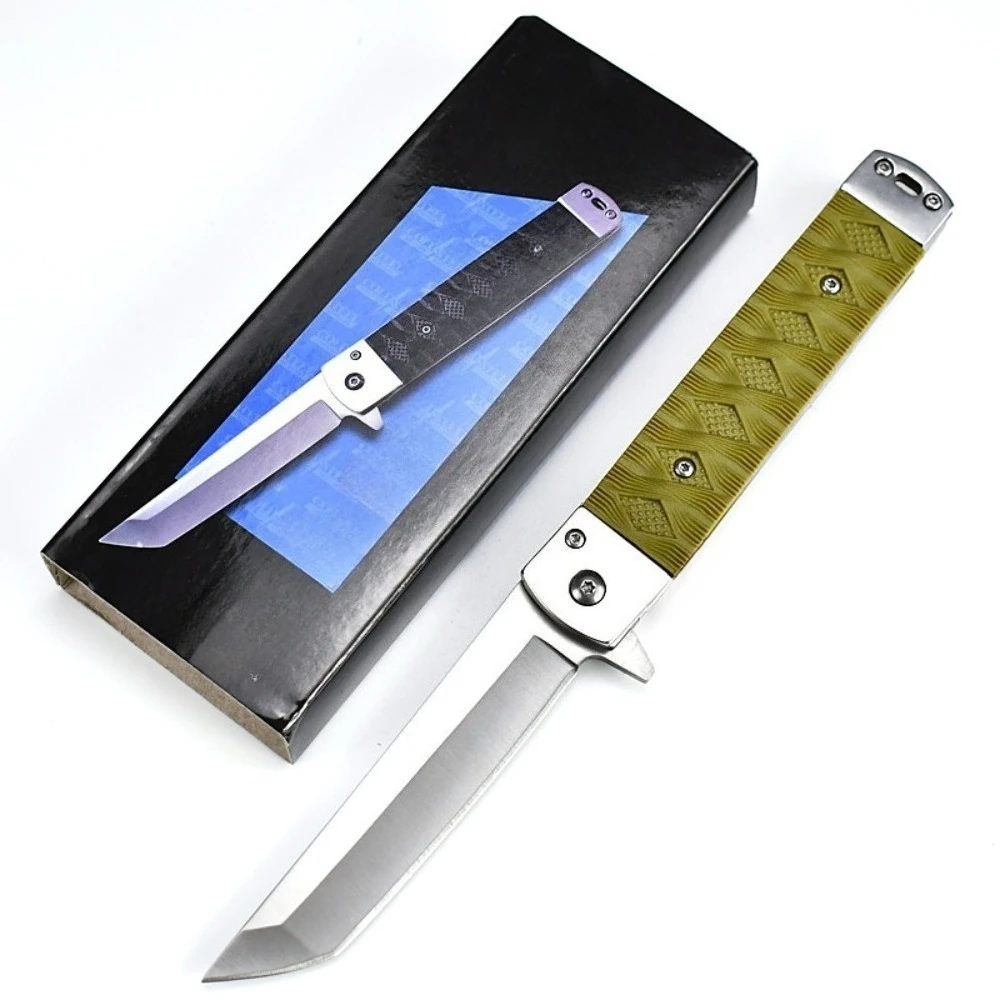 Карманный нож для кемпинга высшего качества, изысканный нож, легкие прочные ножи, лезвие 440c, ручка из нейлонового волокна, складной нож EDC
Карманный нож для кемпинга высшего качества, изысканный нож, легкие прочные ножи, лезвие 440c, ручка из нейлонового волокна, складной нож EDC