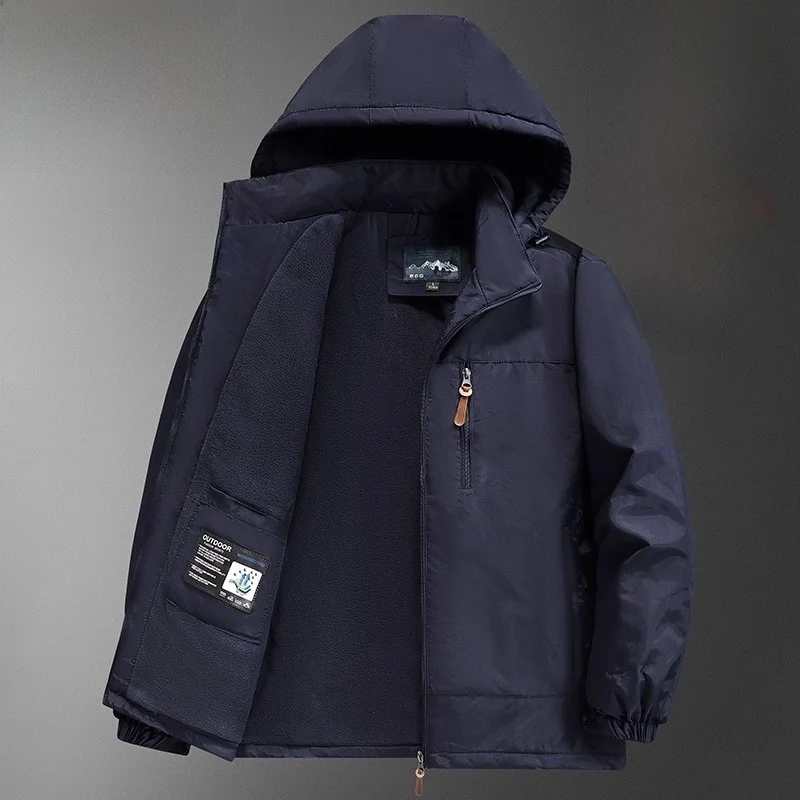 Men's Loose Fit Thiened Fce Lined Cotton Jaet Autumn Winter Warm Coat with Multiple kets Busin Casual Sle
Men's Loose Fit Thiened Fce Lined Cotton Jaet Autumn Winter Warm Coat with Multiple kets Busin Casual Sle