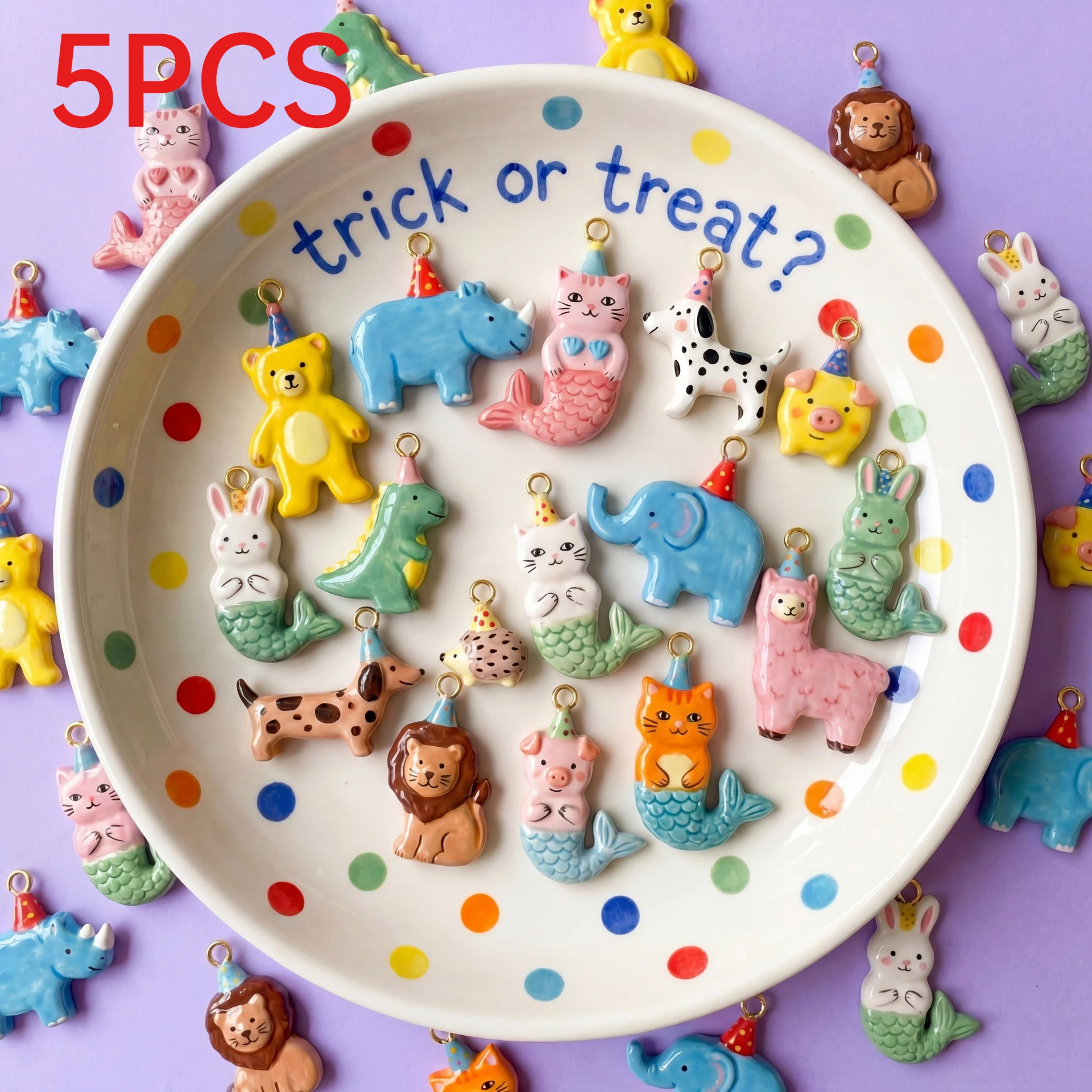 5Pcs Bear Dog Lion Hippo Mermaid Mini Pendants For DIY Bracelet Necklace Jewelry Making Accessories
5Pcs Bear Dog Lion Hippo Mermaid Mini Pendants For DIY Bracelet Necklace Jewelry Making Accessories