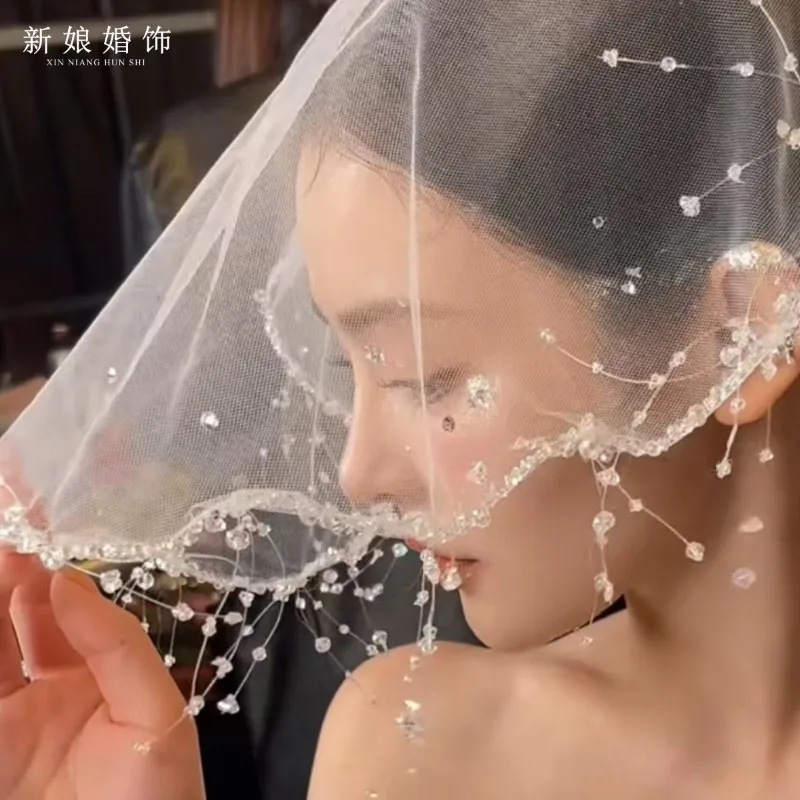 New French Bride Retro Pearl Short Veil Photo Props Hair Accessories White Pearl Cover Veil Veil
New French Bride Retro Pearl Short Veil Photo Props Hair Accessories White Pearl Cover Veil Veil