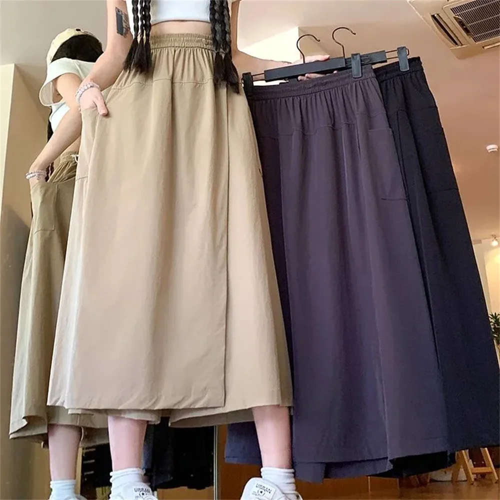Baggy High Waist Women Designer Skirt Pants Lady Comfortable A-line Summer Trousers Female Fashion Versatile Y2k Wide Leg Slacks
Baggy High Waist Women Designer Skirt Pants Lady Comfortable A-line Summer Trousers Female Fashion Versatile Y2k Wide Leg Slacks