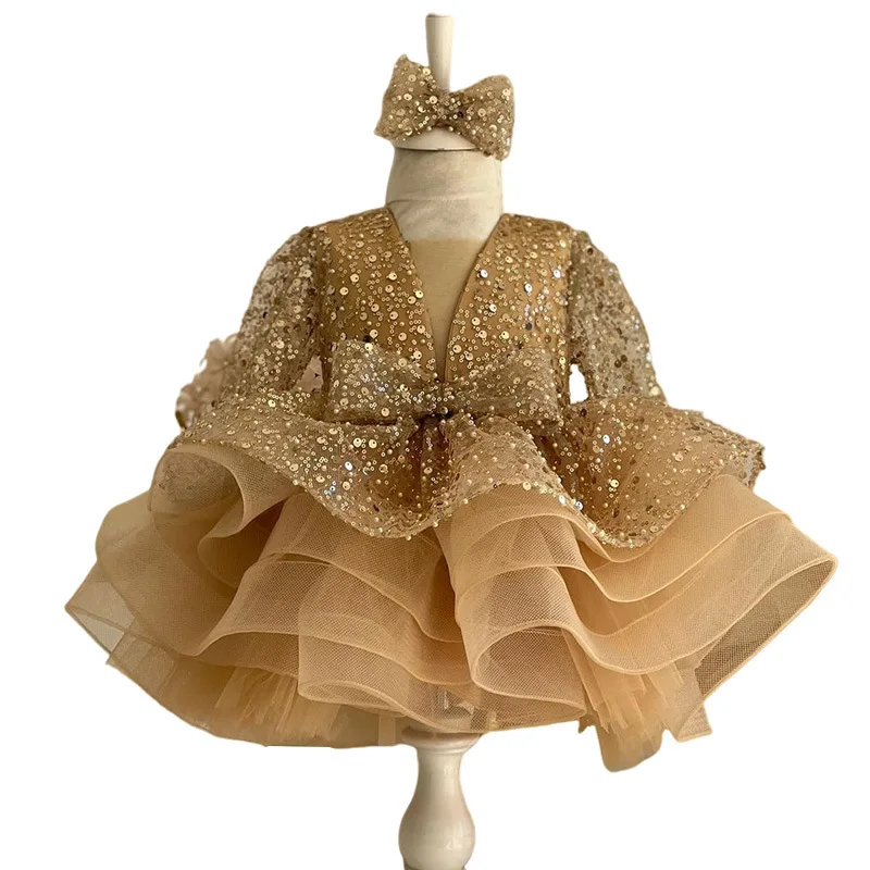 2025 Girls Sequin Tutu Dress Long Sleeved Sparkling Performance Dress for Piano Catwalk Party Wholesale Kids Dresses for Girls
2025 Girls Sequin Tutu Dress Long Sleeved Sparkling Performance Dress for Piano Catwalk Party Wholesale Kids Dresses for Girls