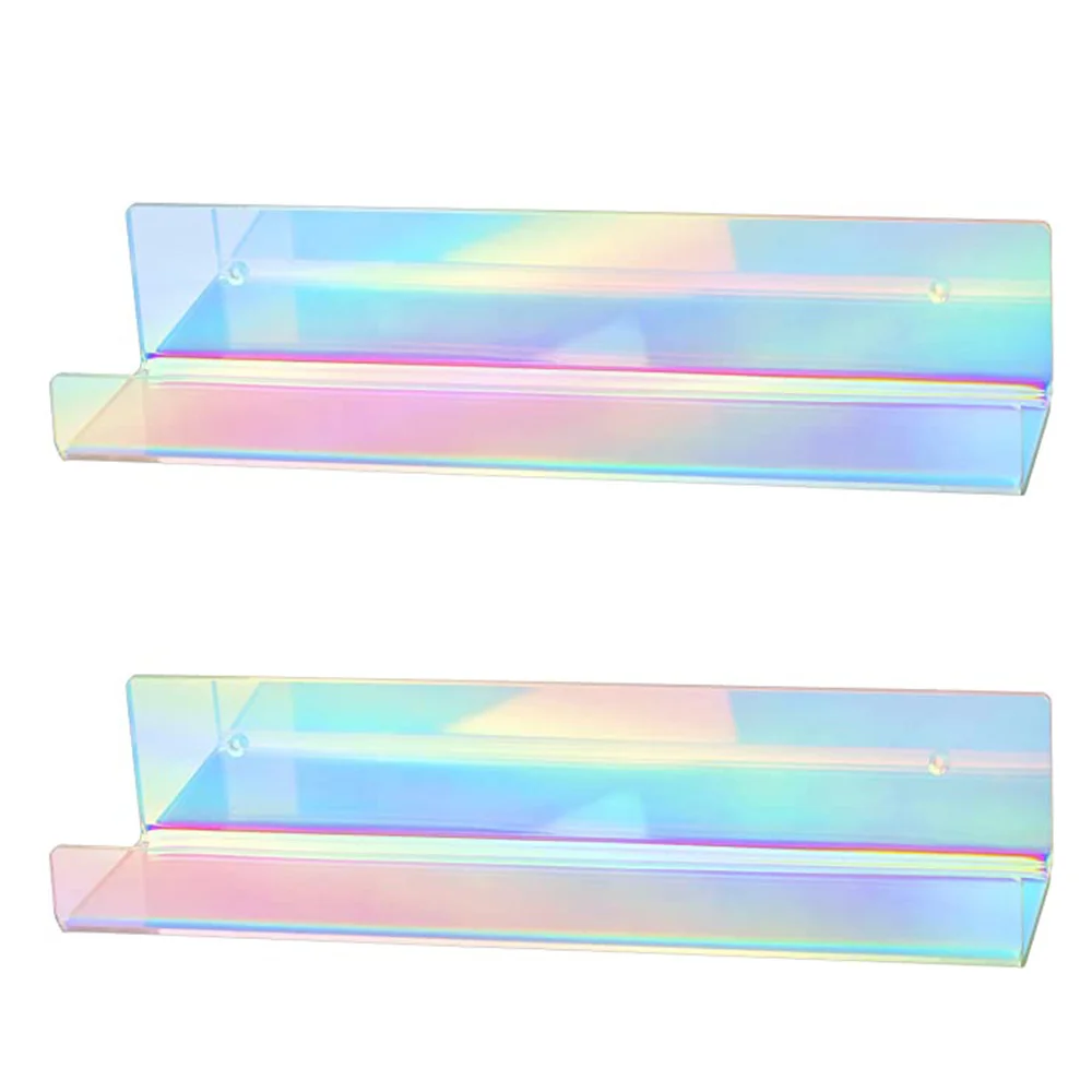 2Pcs Rainbow Acrylic Wall Mounted Floating Bookshelf for Picture Display Toy Organizer Record Rack
2Pcs Rainbow Acrylic Wall Mounted Floating Bookshelf for Picture Display Toy Organizer Record Rack