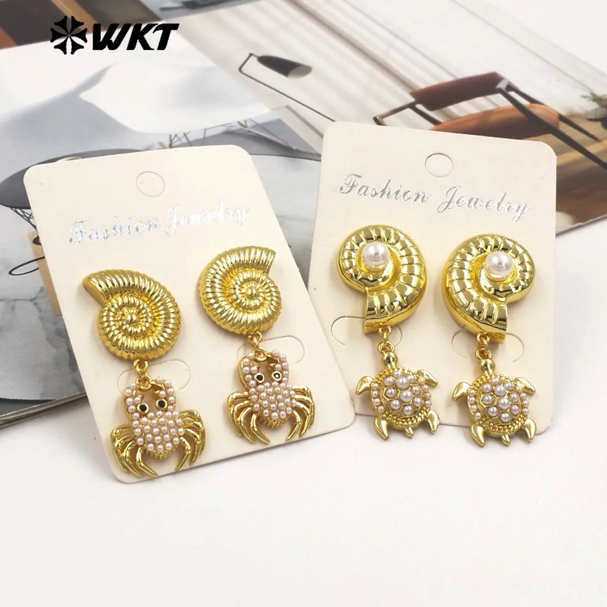 WT-ME134 Gorgeous Precious Yellow Brass Artificial Pearl Snail Shape With 18k Real Gold Plated Earring For Women ACC
WT-ME134 Gorgeous Precious Yellow Brass Artificial Pearl Snail Shape With 18k Real Gold Plated Earring For Women ACC
