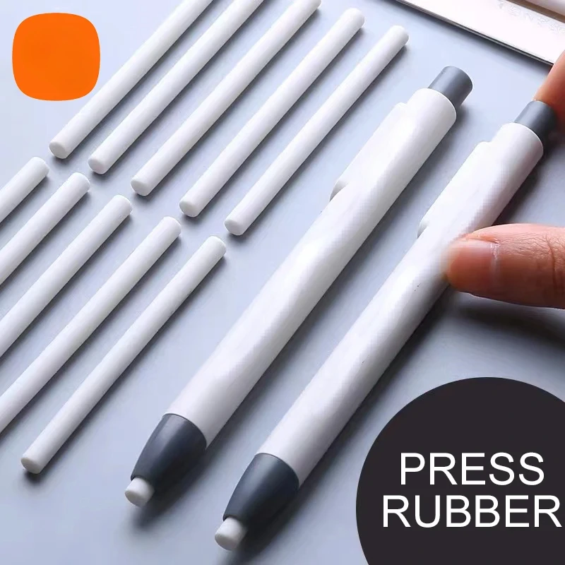 Press Retractable Pencil Eraser Correction Supplies Pen Style Pencil Rubber Writing School Supplies Stationery
Press Retractable Pencil Eraser Correction Supplies Pen Style Pencil Rubber Writing School Supplies Stationery