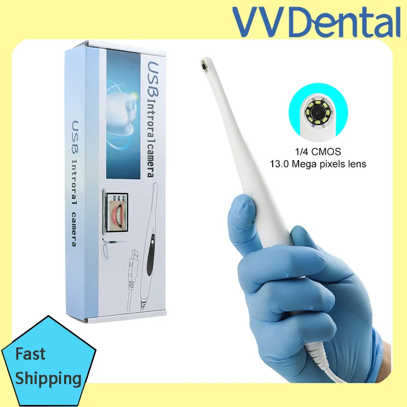 Dental Intra Oral Examination Camera Sensor 1/4 CMOS 13.0 Mega Pixels 5mm Lens with 8 white LED lights Automatic Focusing Camera
Dental Intra Oral Examination Camera Sensor 1/4 CMOS 13.0 Mega Pixels 5mm Lens with 8 white LED lights Automatic Focusing Camera
