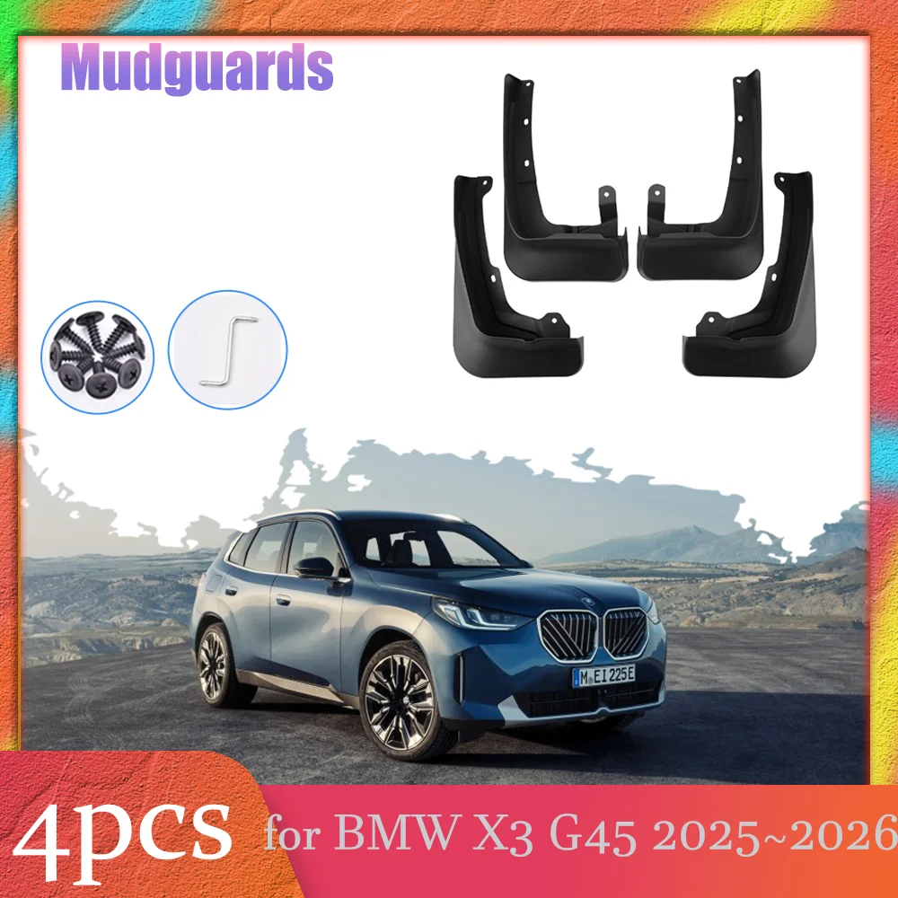 Car Mudflaps for BMW X3 M50 G45 2025~2027 2026 Mud Flaps Splash Guards Cover Mudguards Front Rear Fender Accessorie Premium 4pcs
Car Mudflaps for BMW X3 M50 G45 2025~2027 2026 Mud Flaps Splash Guards Cover Mudguards Front Rear Fender Accessorie Premium 4pcs